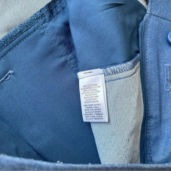 Ann Taylor Flat Front Blue Stretch Shorts - Picture 8 of 11